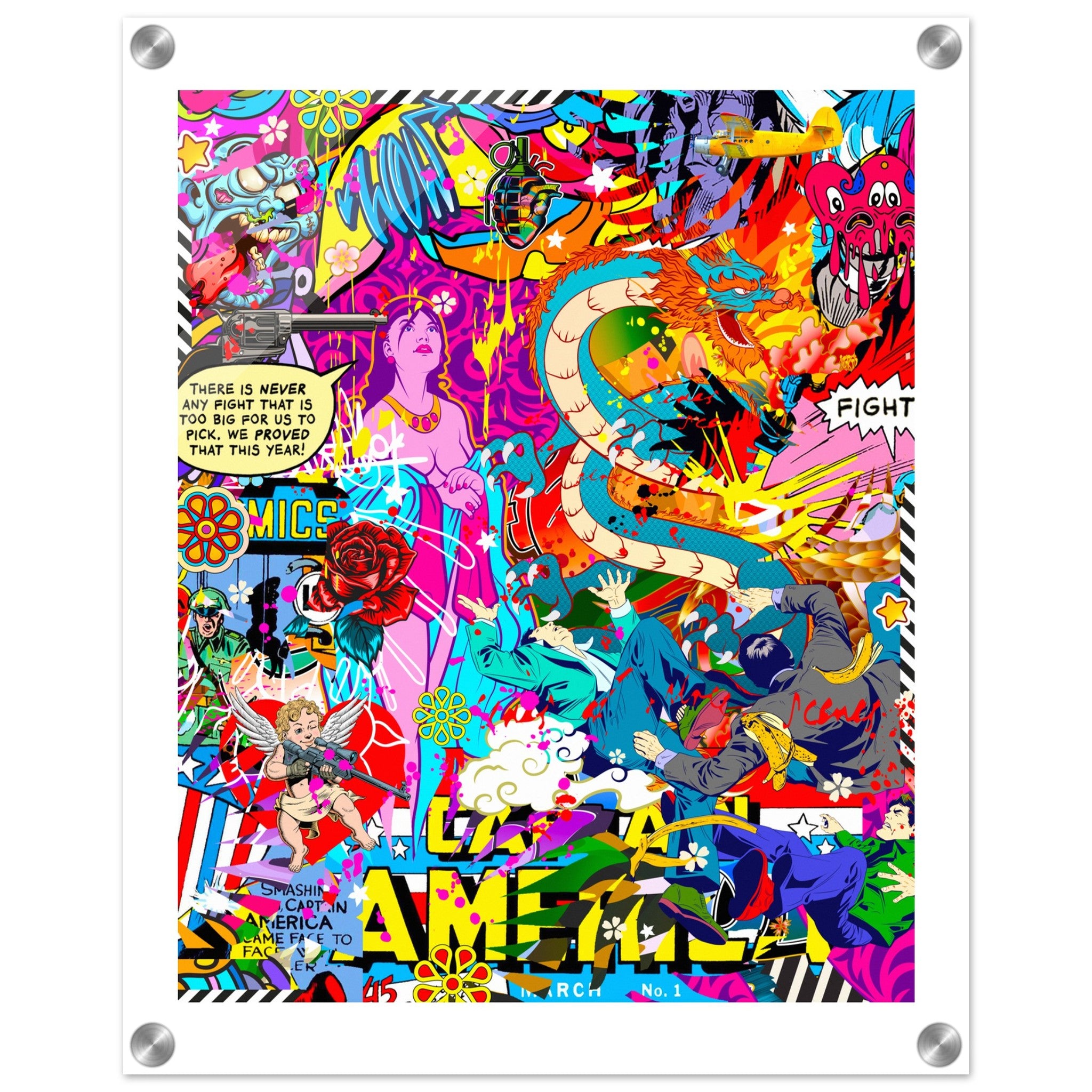 American Fight Acrylic Print