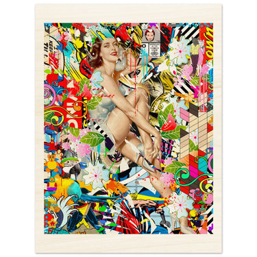 Call Me Wood Print - Spork Fine Art USA