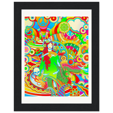 Acid Rain Wooden Framed Print - Spork Fine Art USA