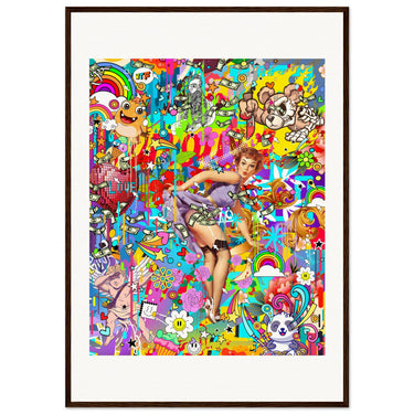 I’ve Been Thinking A Lot Wooden Framed Print - Spork Fine Art USA