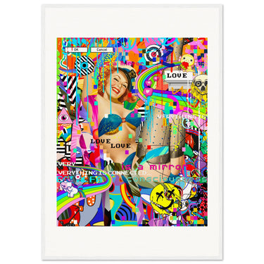 Everything Is Connected Wooden Framed Print - Spork Fine Art USA