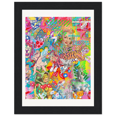 Good Morning Wooden Framed Print - Spork Fine Art USA