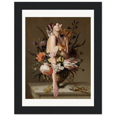 For Those Who Want To See Wooden Framed Print - Spork Fine Art USA
