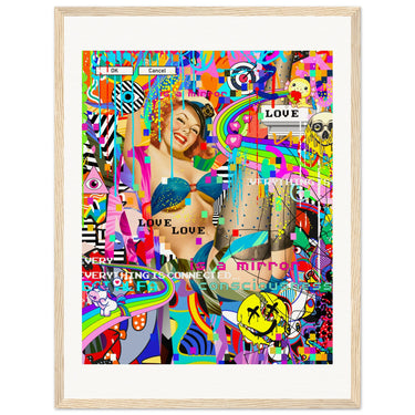 Everything Is Connected Wooden Framed Print - Spork Fine Art USA