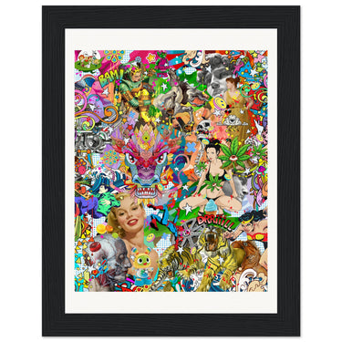 Elastic Soul Wooden Framed Print - Spork Fine Art USA