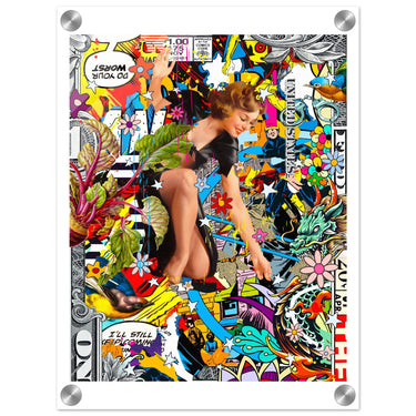 Do Your Worst Acrylic Print - Spork Fine Art USA