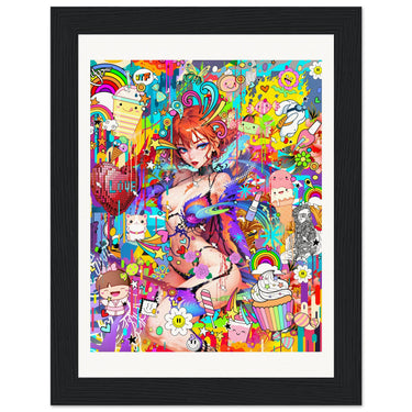 Summer Love Wooden Framed Print - Spork Fine Art USA