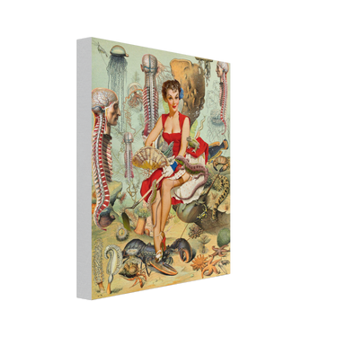 Under The Sea Reptile Butcher Shop Canvas - Spork Fine Art USA