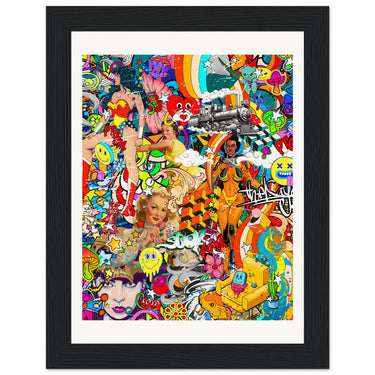 Real Wonder Woman Wooden Framed Print - Spork Fine Art USA