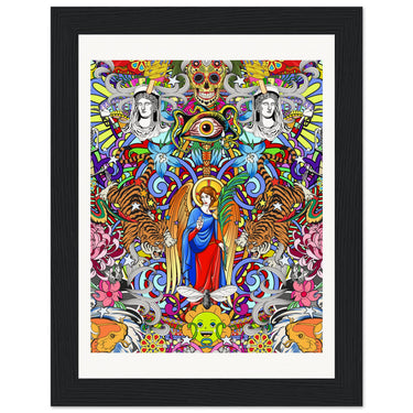 Giving And Receiving Wooden Framed Print - Spork Fine Art USA