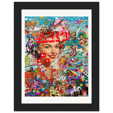Art Click Wooden Framed Print - Spork Fine Art USA