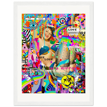 Everything Is Connected Wooden Framed Print - Spork Fine Art USA