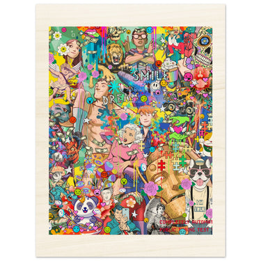 Dream Smile Wood Print - Spork Fine Art USA