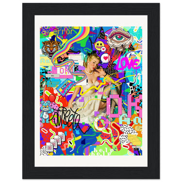 Love is Ok Wooden Framed Print - Spork Fine Art USA