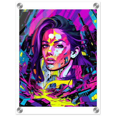 Comic Chic Acrylic Print - Spork Fine Art USA