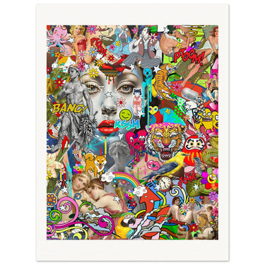 Bang Those Thoughts Print - Spork Fine Art USA