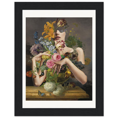 Tracing The Changing Wooden Framed Print - Spork Fine Art USA