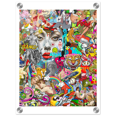 Bang Those Thoughts Acrylic Print - Spork Fine Art USA