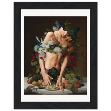 Without Regret Wooden Framed Print - Spork Fine Art USA
