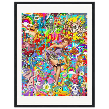I’ve Been Thinking A Lot Wooden Framed Print - Spork Fine Art USA