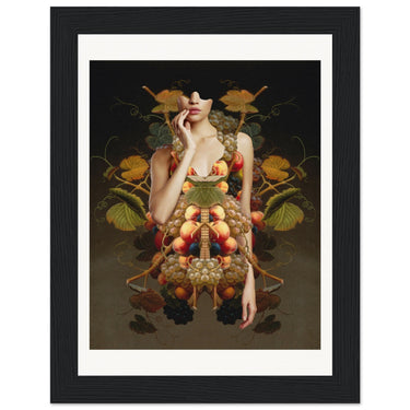 Not Here Just To Take Up Space Wooden Framed Print - Spork Fine Art USA