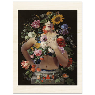 Bloom Where You’re Planted Wood Print - Spork Fine Art USA