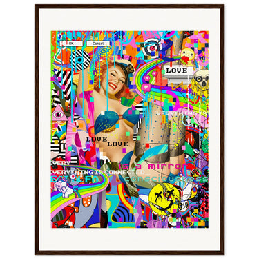 Everything Is Connected Wooden Framed Print - Spork Fine Art USA