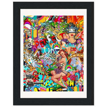 Perfect Chance Wooden Framed Print - Spork Fine Art USA