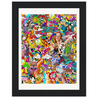 Always Beautiful Wooden Framed Print - Spork Fine Art USA