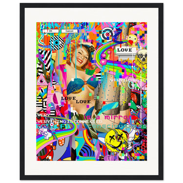 Everything Is Connected Wooden Framed Print - Spork Fine Art USA