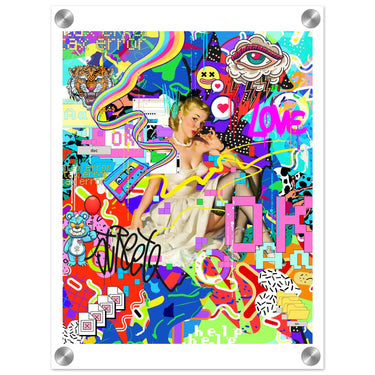 Love is Ok Acrylic Print - Spork Fine Art USA