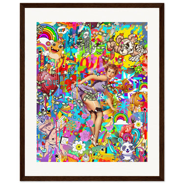 I’ve Been Thinking A Lot Wooden Framed Print - Spork Fine Art USA