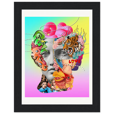 Love Shot Wooden Framed Print - Spork Fine Art USA