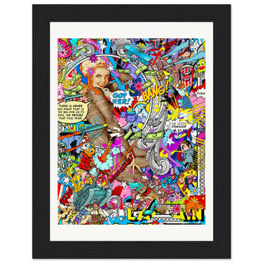 I’ve Got To Change Wooden Framed Print - Spork Fine Art USA