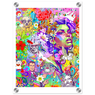 Good Vibes Acrylic Print - Spork Fine Art USA