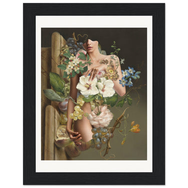 My Crooked Winding Ways Wooden Framed Print - Spork Fine Art USA