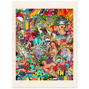 Perfect Chance Wood Print - Spork Fine Art USA