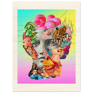 Love Shot Wood Print - Spork Fine Art USA