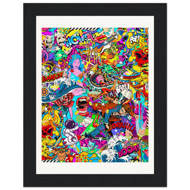 Democratic & Nondiscriminatory Wooden Framed Print - Spork Fine Art USA