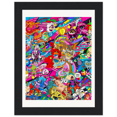 Looks Rare Wooden Framed Print - Spork Fine Art USA