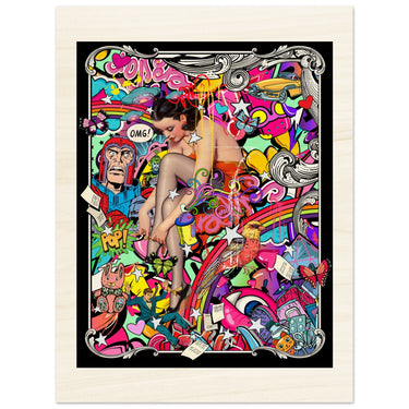 OMG Wood Print - Spork Fine Art USA