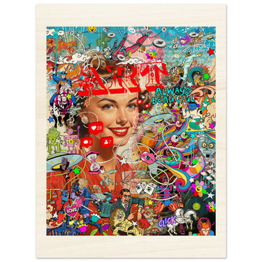 Art Click Wood Print - Spork Fine Art USA