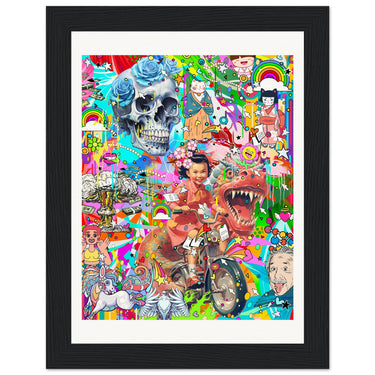 Not Of This Earth Wooden Framed Print - Spork Fine Art USA