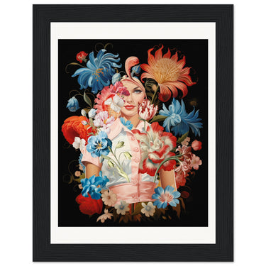 Might As Well Wooden Framed Print - Spork Fine Art USA