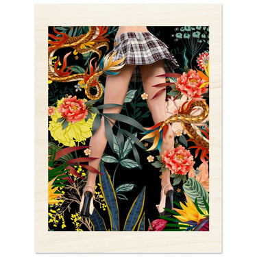Temptation 2 Wood Print - Spork Fine Art USA