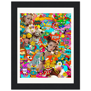 Super Trip Wooden Framed Print - Spork Fine Art USA