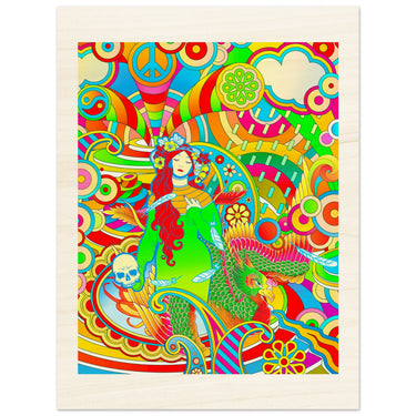 Acid Rain Wood Print - Spork Fine Art USA
