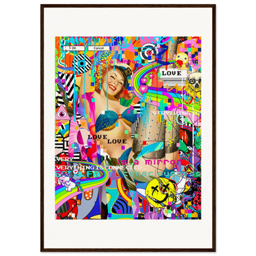 Everything Is Connected Wooden Framed Print - Spork Fine Art USA