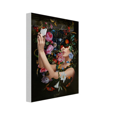 Selfitis Flip Canvas - Spork Fine Art USA
