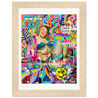 Everything Is Connected Wooden Framed Print - Spork Fine Art USA